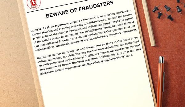 Beware of Fraudsters