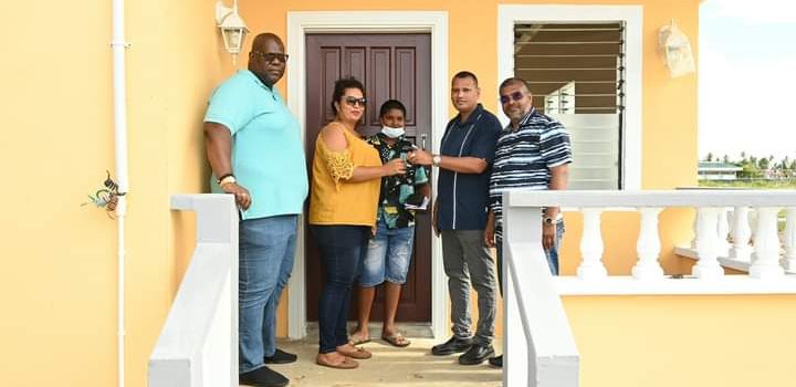Twenty Eight Low-Income Families Allocated Homes in Berbice