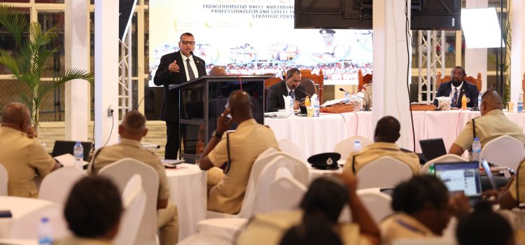 Housing Minister presents on National Development Strategies for Housing and Infrastructure at Annual Police Officers’ Conference
