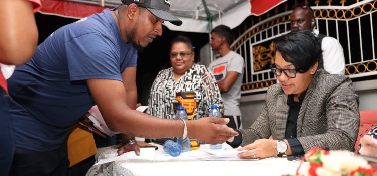 Min. Rodrigues Engages Unity, Mahaica Residents